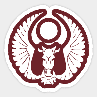 Inky Cow Full (white) Sticker